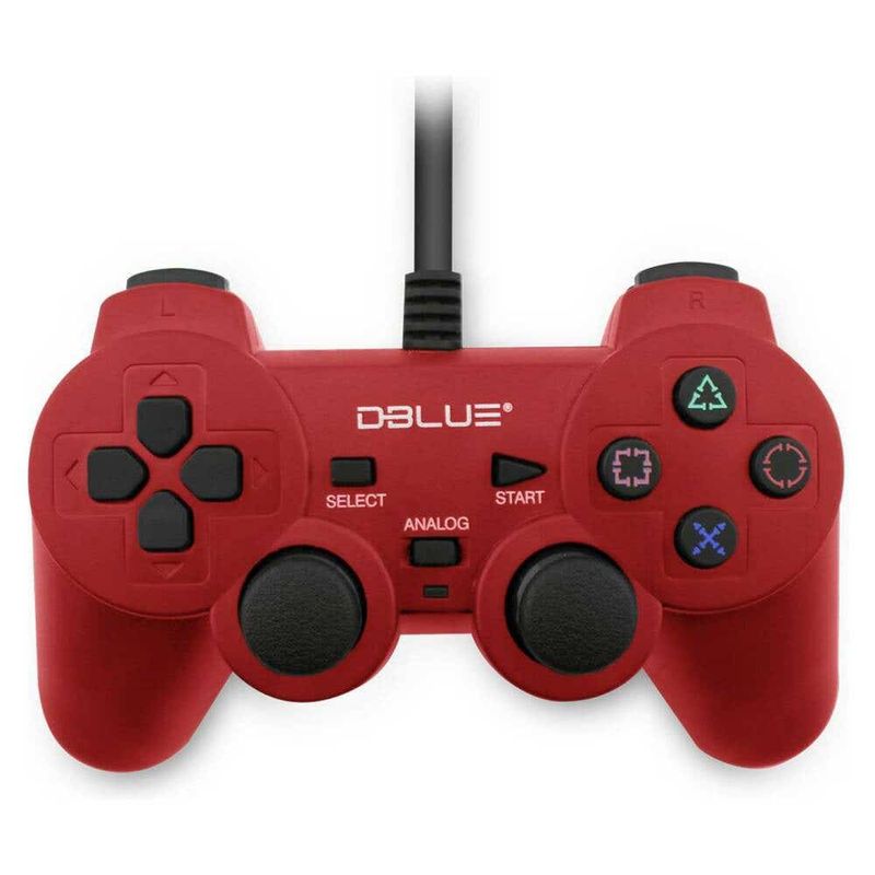 Joypad-Usb-Double-Vibration-Pc-Rojo-Dblue-Dblue-Controles