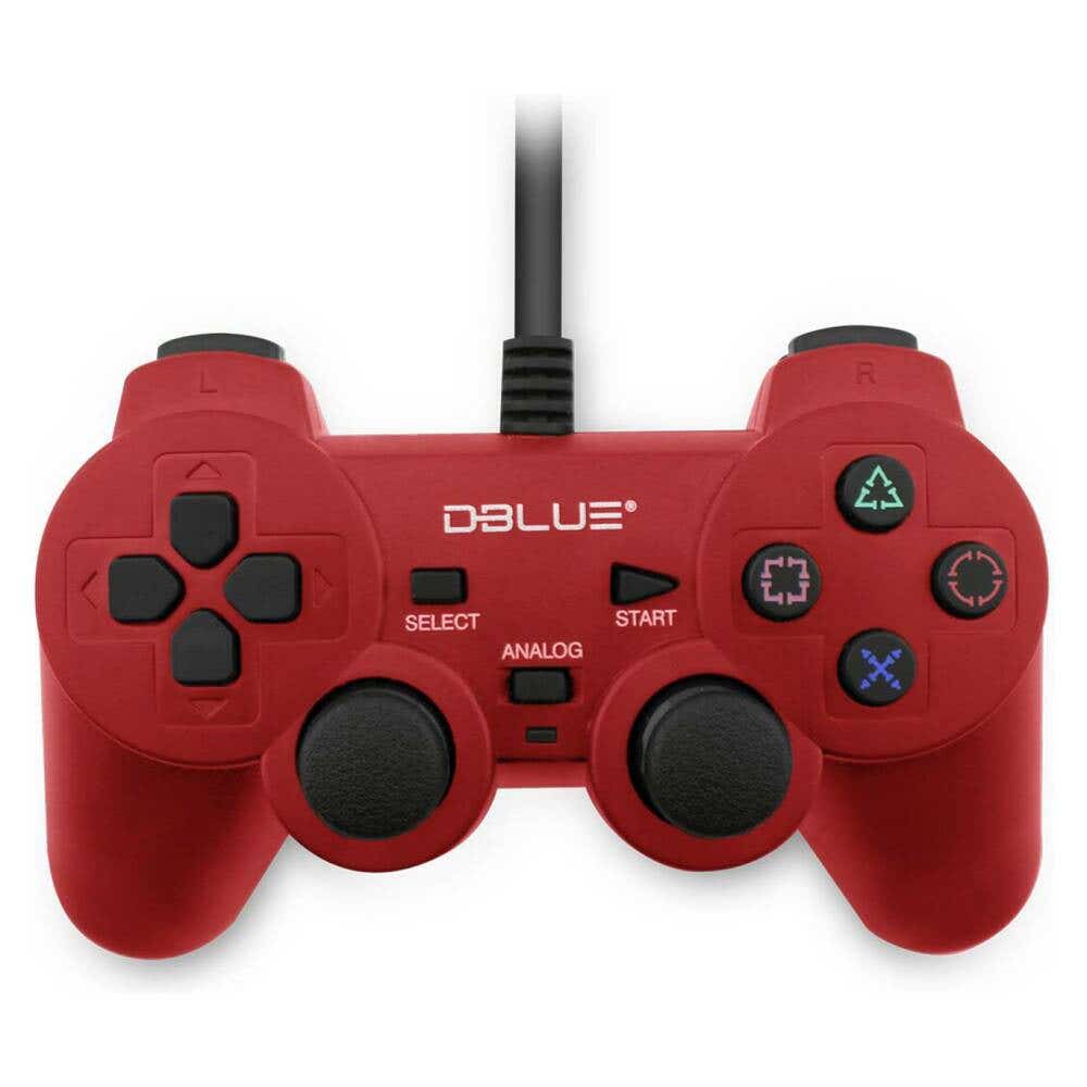 DBLUE JOYPAD USB DOUBLE VIBRATION PC ROJO