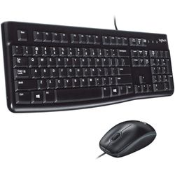 LOGITECH COMBO TECLADO+MOUSE ALAMBRICO USB  120 BLACK