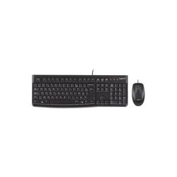 LOGITECH COMBO TECLADO+MOUSE ALAMBRICO USB  120 BLACK