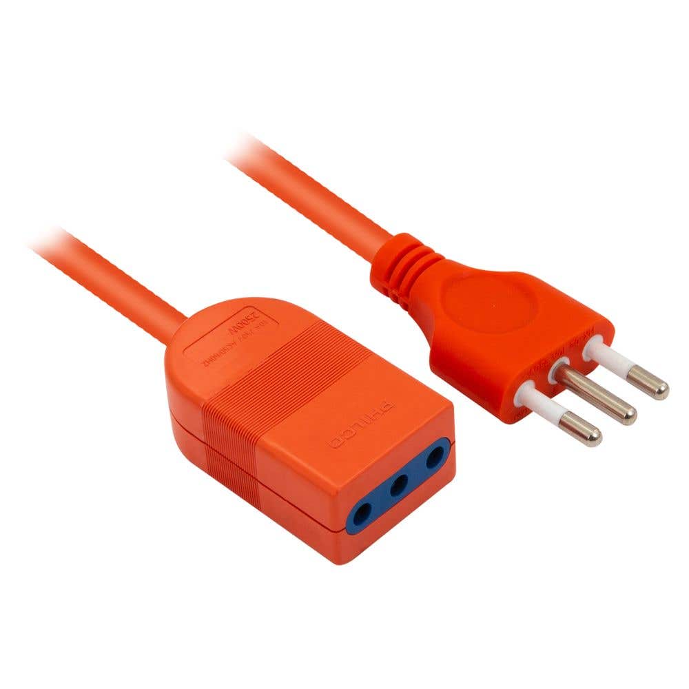 PHILCO ALARGADOR SIMPLE 30MTS 10A-250V  2500W NARANJO