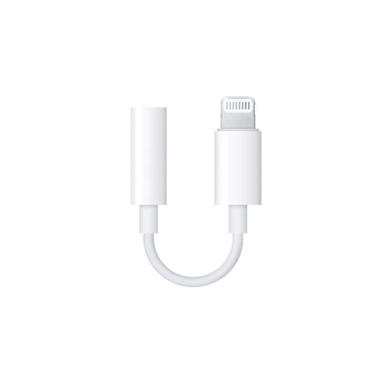 Apple Mmx62Am/A Adaptador Lightning A Jack 3.5Mm Original Blanco Cables Adaptadores y Conectores