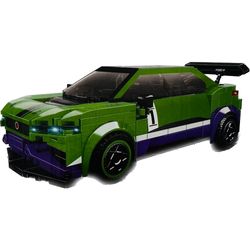 WOMA ARMABLE AUTO CARRERA VERDE  C0323  263 PIEZAS