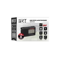 IRT RADIO AM/FM/SW/USB/MSD  9 BANDAS RECARGABLE BLACK