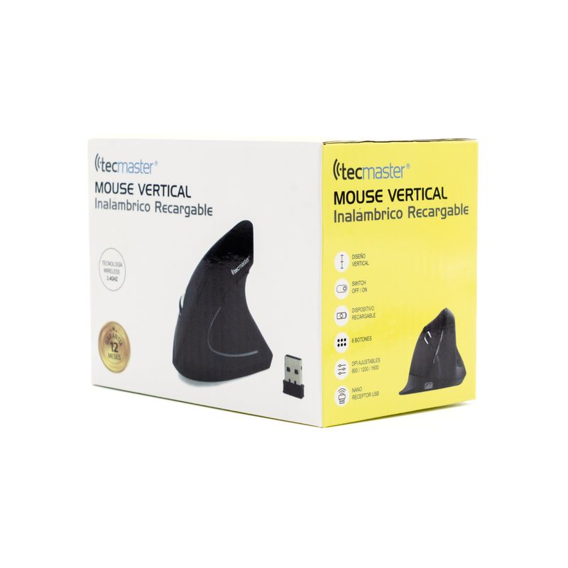 Mouse-Ergonomico-Inalambrico-Recargable-Negro-Tecmaster-Tm-100517-Mouse-y-Presentadores