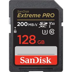 SANDISK TARJETA DE MEMORIA SD 128GB EXTREME PRO R200MB/S - W90MB/S 633X