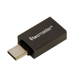 TECMASTER ADAPTADOR USB-C M/ USB-A H 3.0 SINCRONIZACION + CARGA  TM-100532-GF