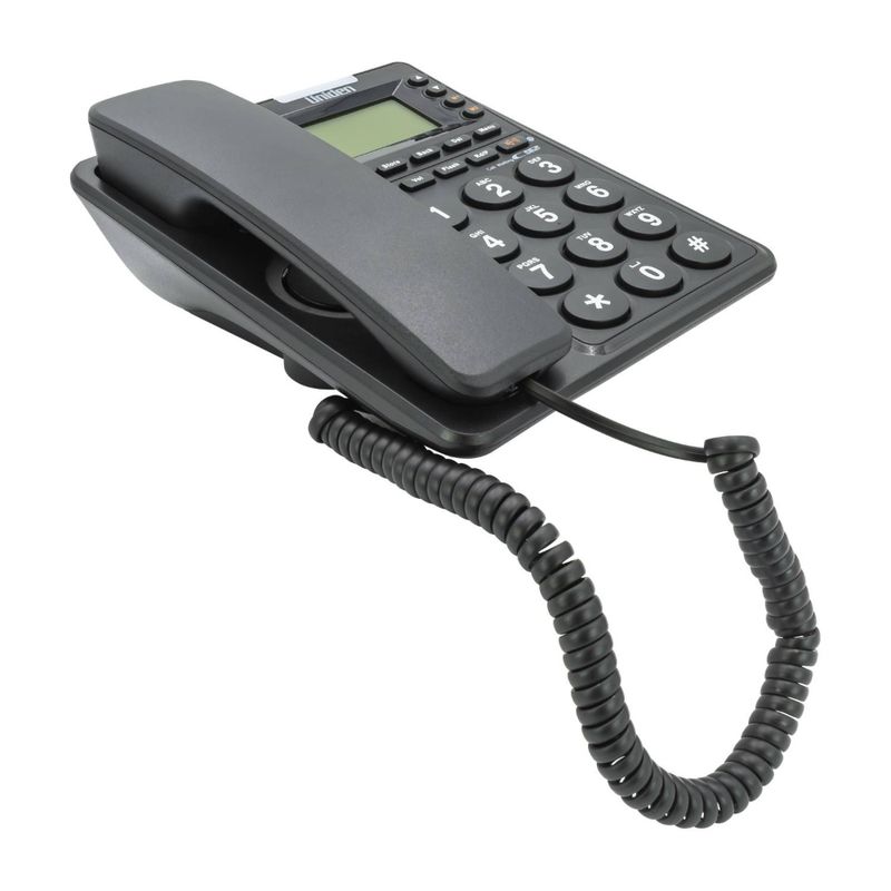 Telefono-Sobre-Mesa-Pantalla-C-Id-Negro-Uniden-23Und6411N-Alambricos