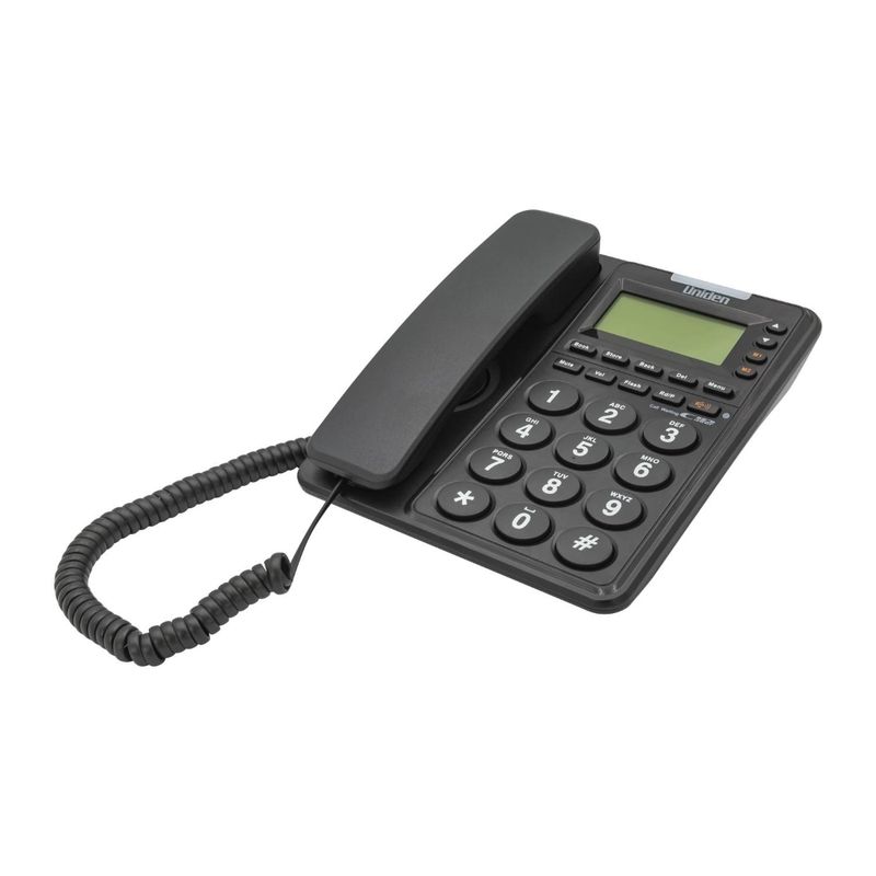 Telefono-Sobre-Mesa-Pantalla-C-Id-Negro-Uniden-23Und6411N-Alambricos