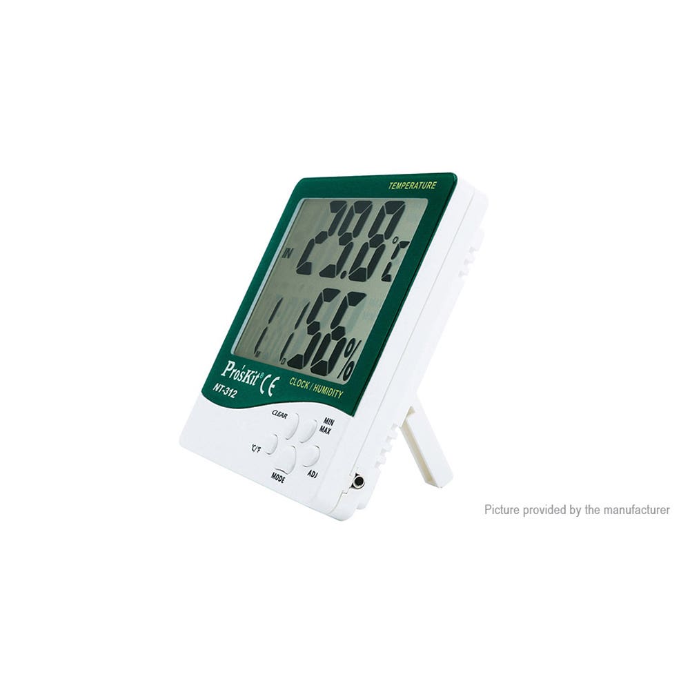 NT312 Medidor de temperatura y humedad ambiental interior/exterior de  Proskit
