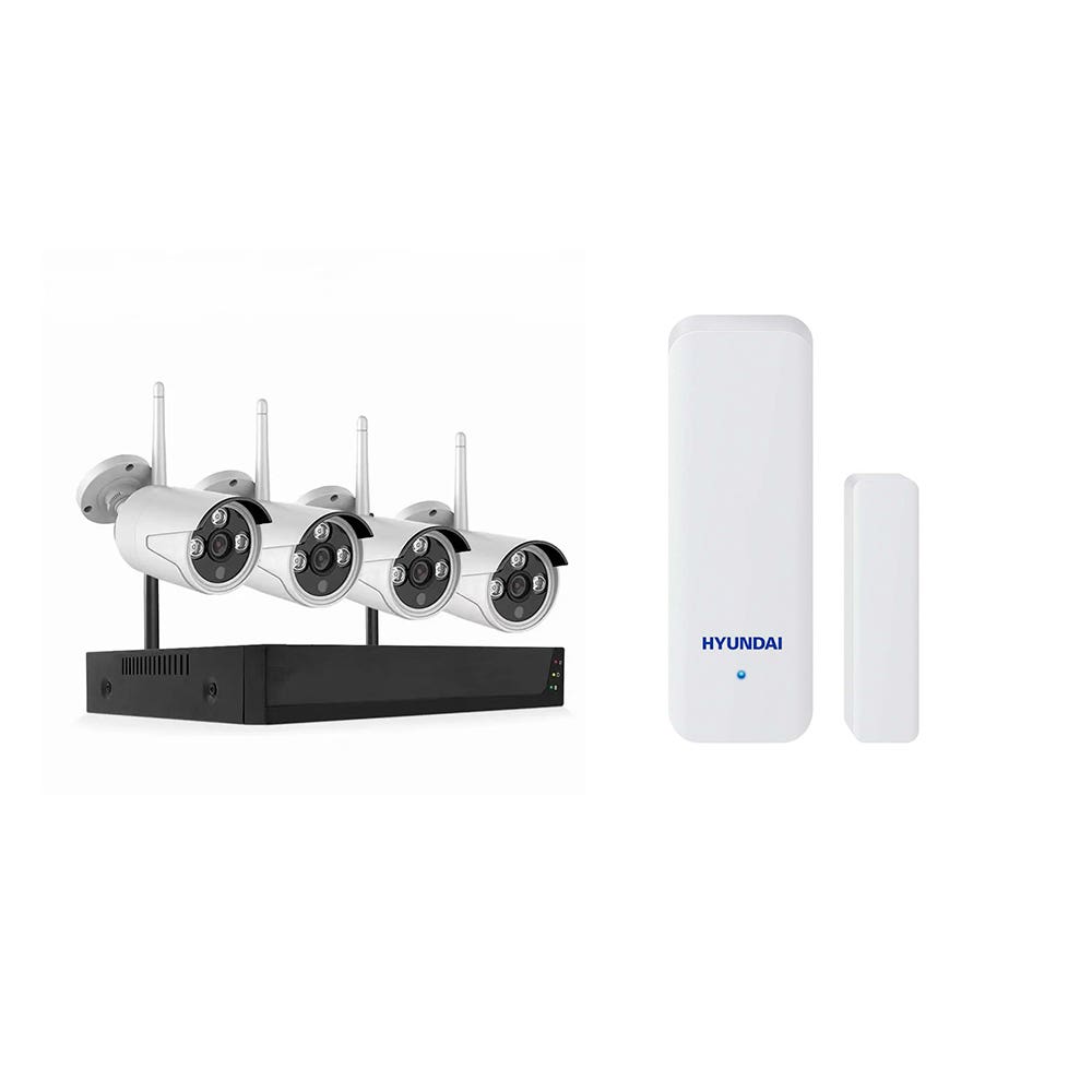 PACK KIT NVR + 2 SENSORES PARA PUERTAS Y VENTANA
