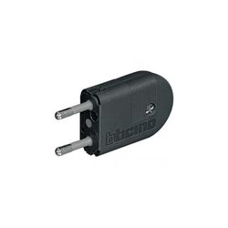 BTICINO ENCHUFE MACHO 2P 10A GRIS