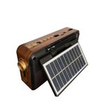 Radio-Retro-Provenze-Mlab-9141-|-Carga-Solar-|-Linterna-|-Marron-Radios-Vintage