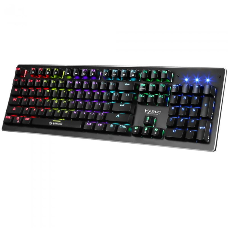 Teclado-Gamer-Marvo-Mecanico-Kg909-Alambrico-Rgb-Negro-Teclados-Computacion
