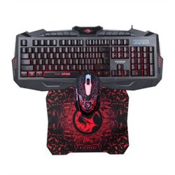 MARVO KIT TECLADO + MOUSE GAMER  ALÁMBRICO KM400G1 800-2400 DPI BLACK