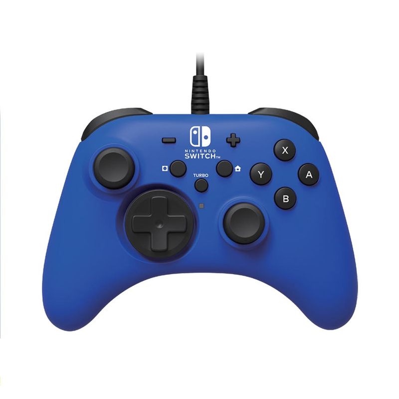 Control-Gamer-Hori-Horipad-Nintendo-Original-Alambrico-Azul-Controles
