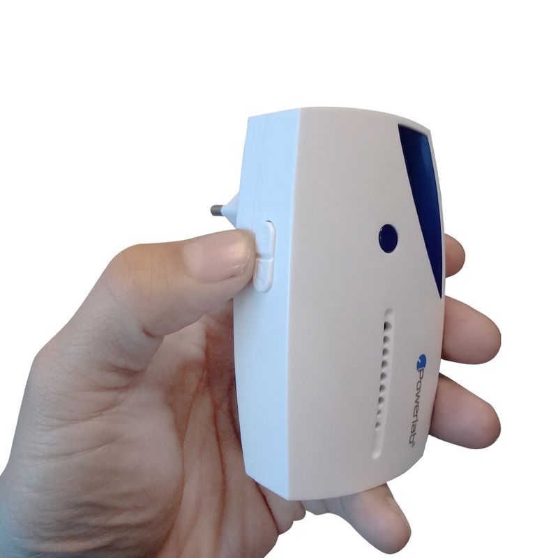 Timbre-Individual-Inalambrico-Powerlab-7068-Blanco-Azul-Timbres-y-Video-Porteros