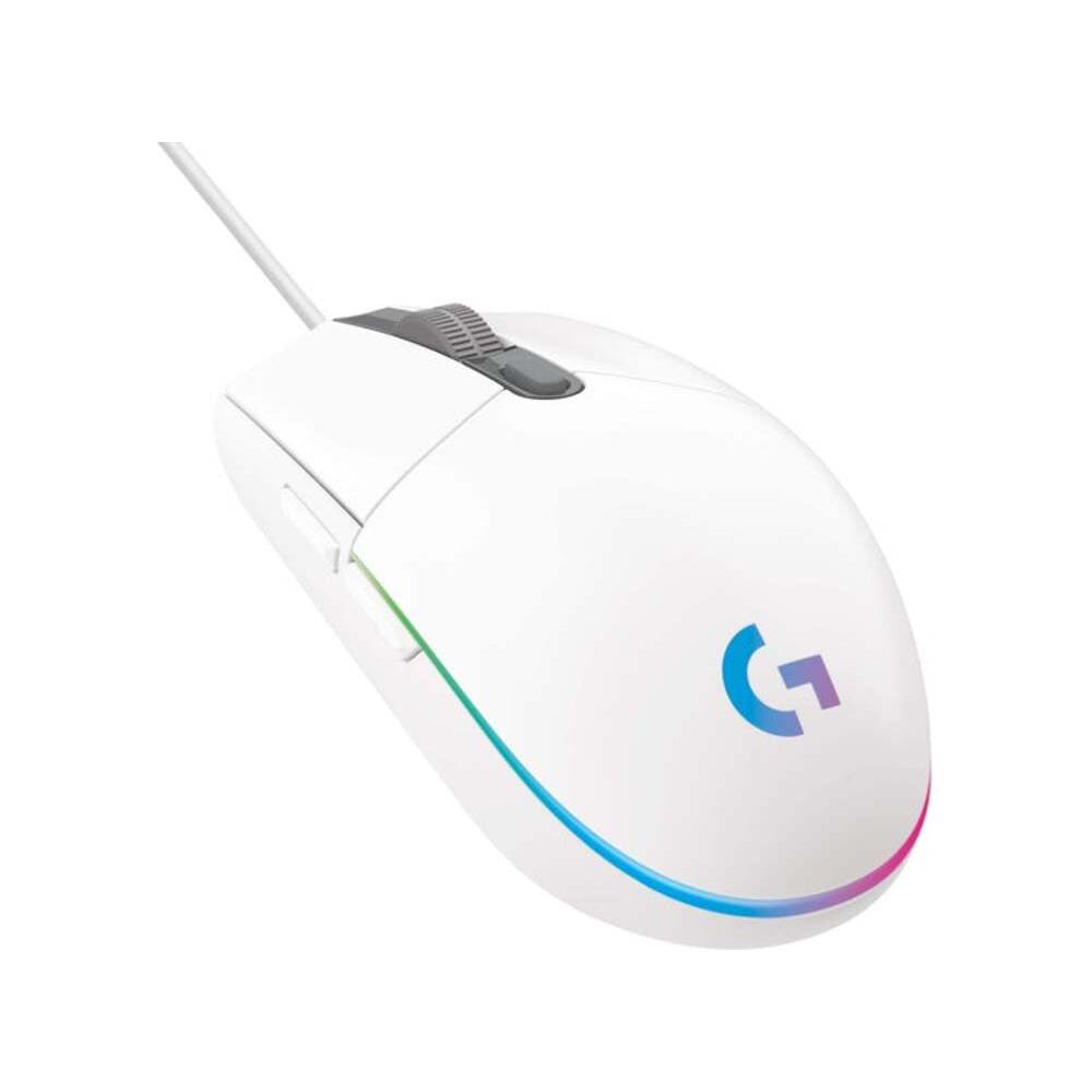 LOGITECH MOUSE GAMER  ALÁMBRICO G203 BLANCO