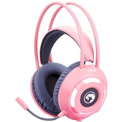 MARVO  AUDÍFONO CON MICRÓFONO PARA GAMING PINK