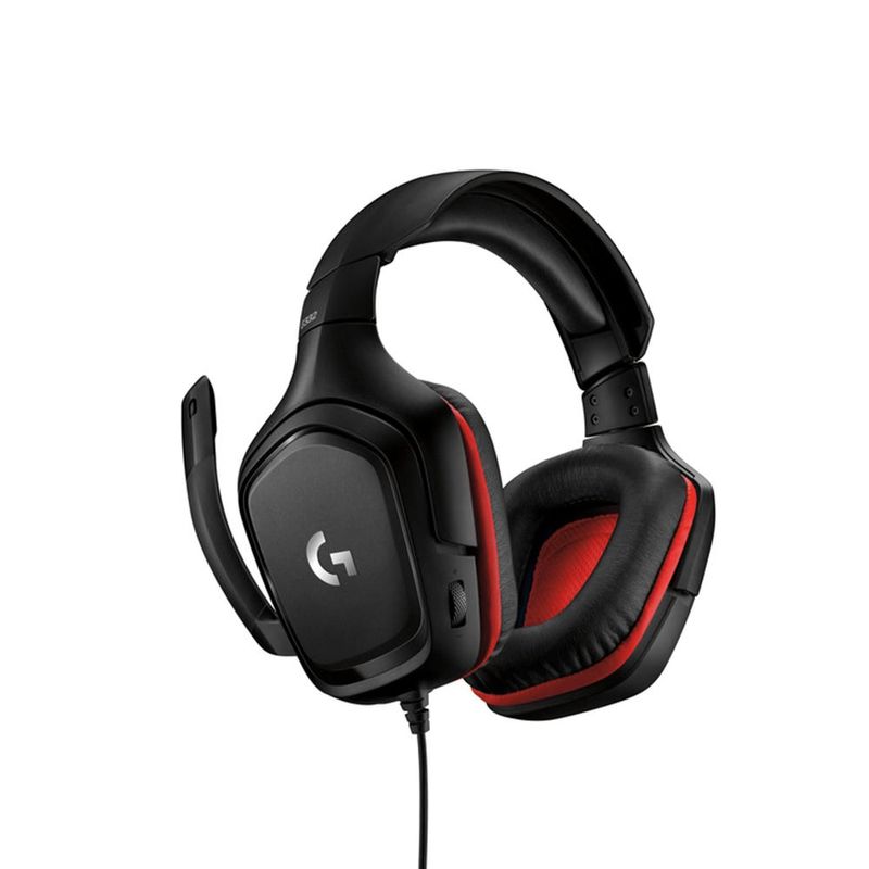 Audifono-Logitech-Para-Pc-G332-Alambrico-Negro-Rojo-Gamer