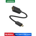 Cable-Adaptador-Micro-Hdmi---Hdmi-H-20Cm-Negro-Ugreen-20134-Hdmi