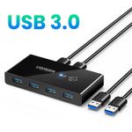 Switch-Usb-3.0-2X4--Selector-Entre-2-Pc--Negro-Ugreen-Us216-Cables-Adaptadores-y-Hub