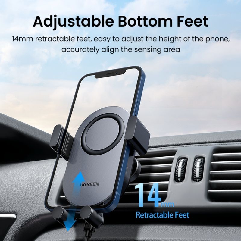 Soporte-De-Celular-Para-Automovil-Con-Auto-Ajuste---Carga-Inalambrica-15W-Max-Ugreen-Cd256-Soportes-y-Aros-de-Luz