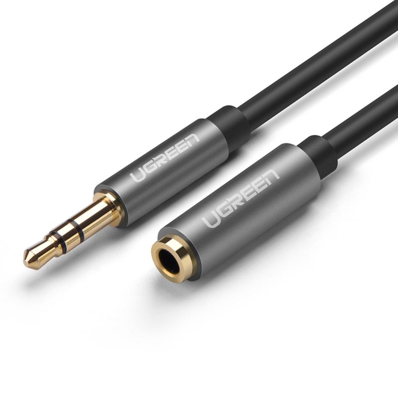 CABLE ALARGADOR AUDIO JACK 3,5mm (macho - hembra) AURICULARES 1,5m