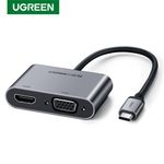 Convertidor-De-Video-Usb-C-M--Hdmi-4K-30Hz-H---Vga-H-1920X1200P-60Hz---Pd-In-Blanco-Ugreen-Cm162-Cables-Adaptadores-y-Hub