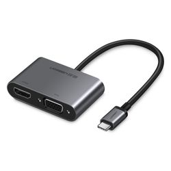UGREEN ADAPTADOR USB-C A HDMI+VGA COMPATIBLE CON THUNDERBOLT 3