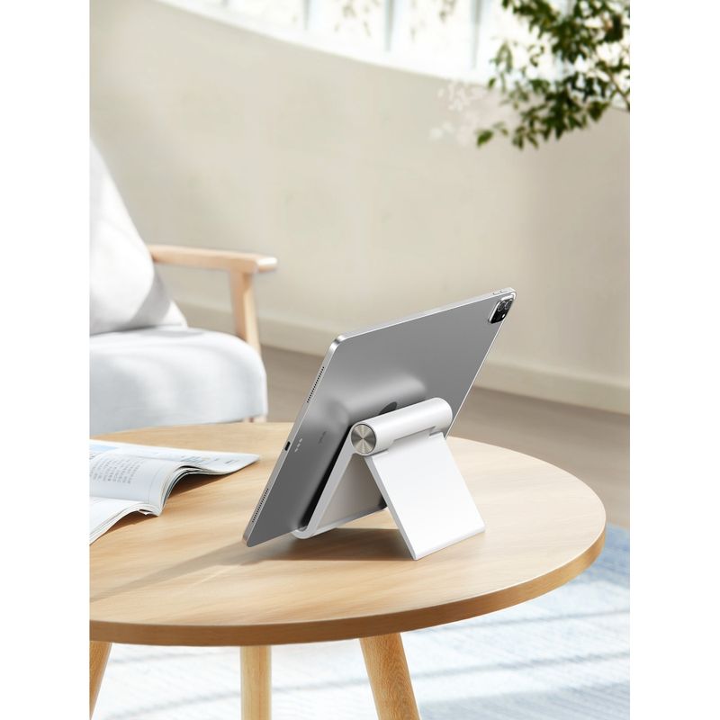 Base-De-Escritorio-Para-Tablet-Inclinacion-Ajustable-Blanco-Ugreen-Lp115-Soportes-y-Aros-de-Luz