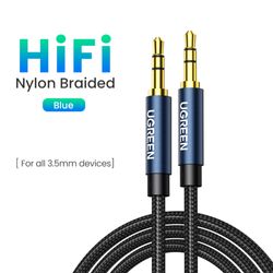 UGREEN CABLE REDONDO DE 3,5 MM MACHO A MACHO (2M)
