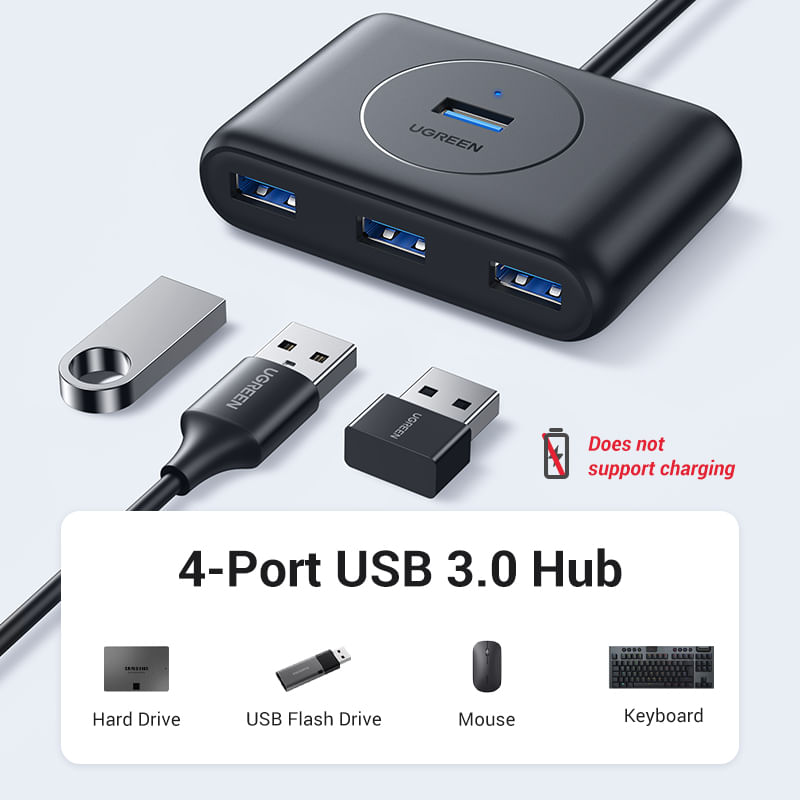 UGREEN HUB A USB 3.0 4 PUERTOS