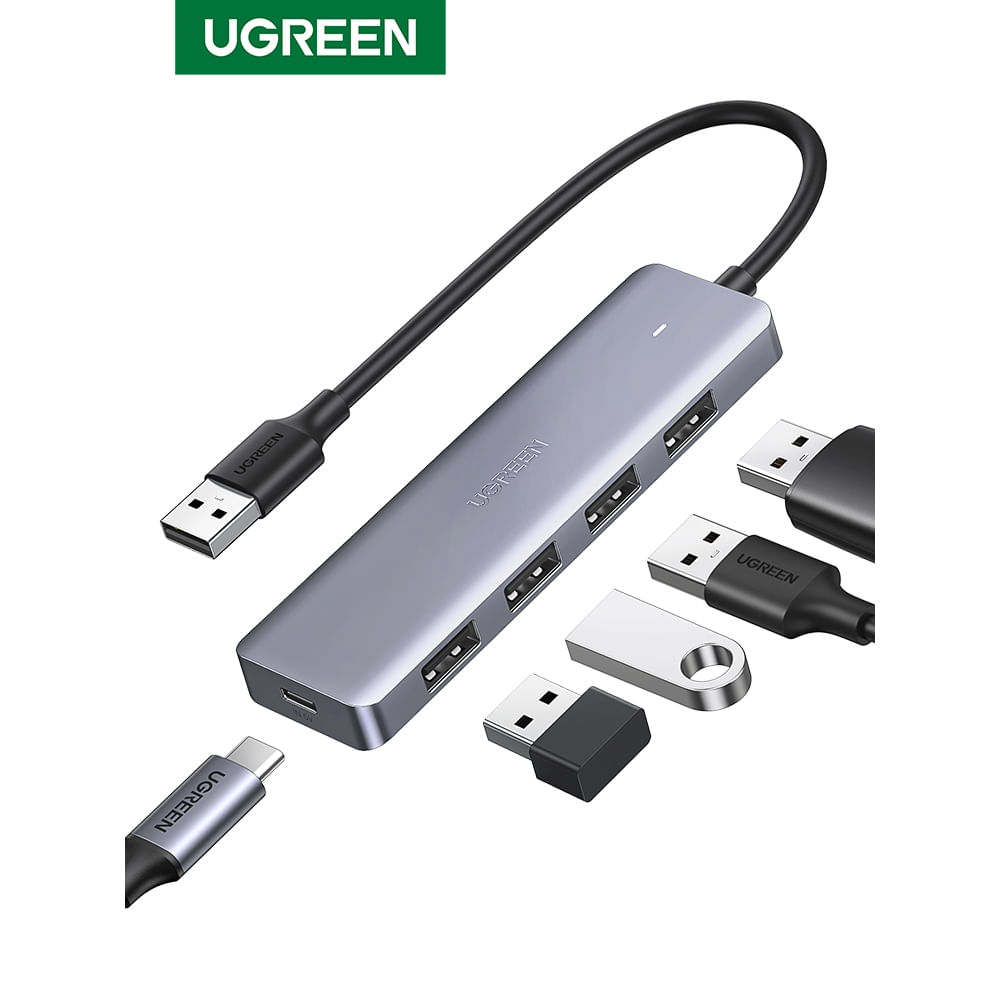 UGREEN HUB USB 3.0 A 4 PUERTOS USB A