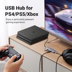Hub-Usb-A---4-Usb-A-3.0---Powerport--Aluminio-Ugreen-Cm219-Cables-Adaptadores-y-Hub