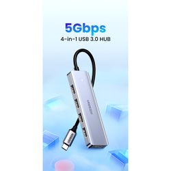 UGREEN HUB USB-C 3.0 A 4 PUERTOS USB A