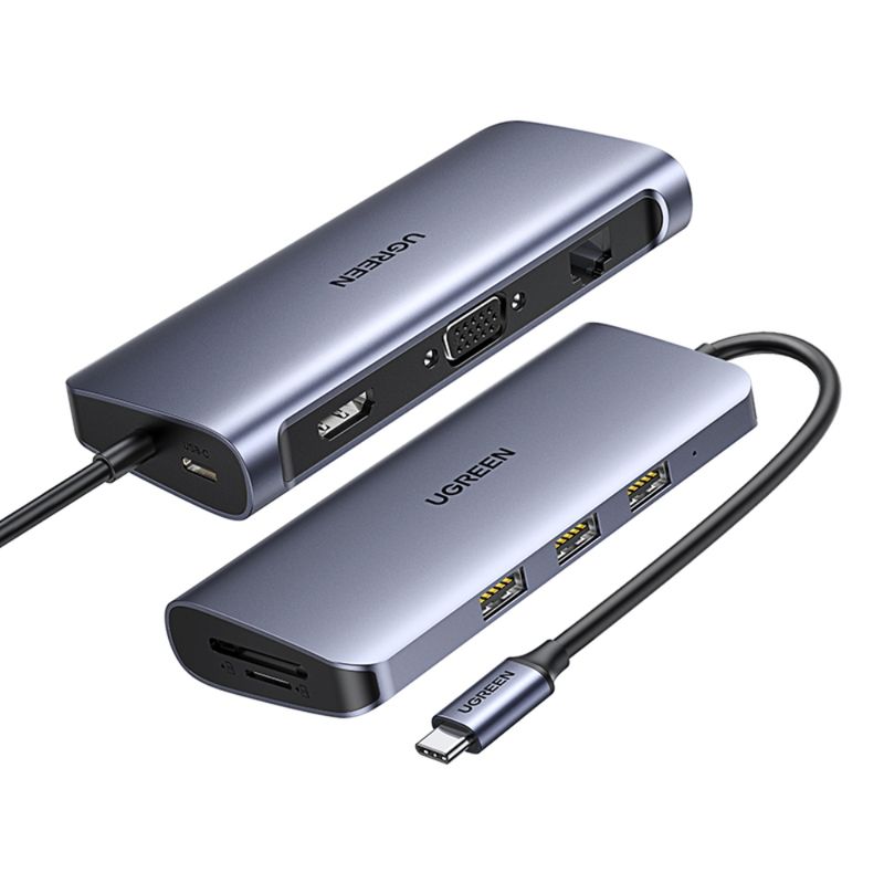 Ugreen-Adaptador USB tipo C a USB 3,0 Thunderbolt 3, convertidor