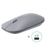 Mouse Inalambrico Ultra-Slim Gris Claro Ugreen Mu001 Mouse y Presentadores