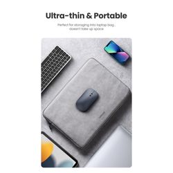 UGREEN MOUSE INALÁMBRICO ULTRA DELGADO Y PORTÁTIL COLOR GRIS CLARO