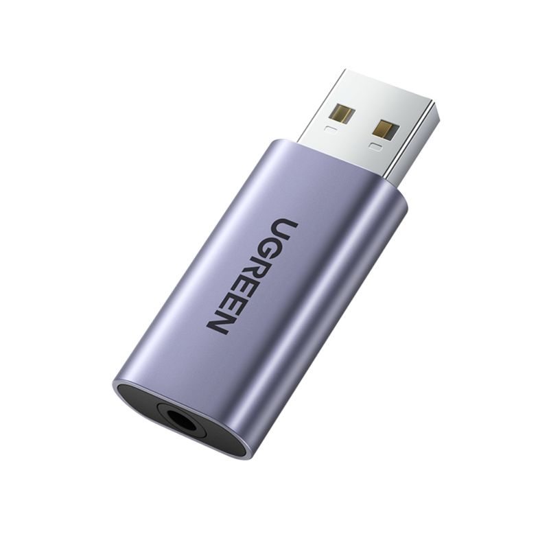 Tarjeta-De-Audio-Externa-Usb-A-Jack-3.5Mm-M-H--Audio-Estereo---Mic--Aluminio-Ugreen-Cm383-Cables-Adaptadores-y-Hub