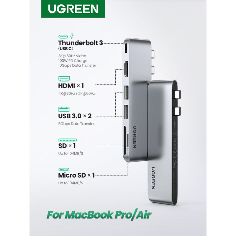 Adaptador-Dual-Usb-C---Hdmi---2Usb-A-3.0----Sd-Microsd----Usbc-Macbook-Pro-Air-Ugreencm380-Cables-Adaptadores-y-Hub