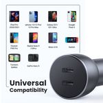 Cargador-Automovil-2Usb-C-Carga-Rapida-40W-Max-Aluminio-Ugreen-Cd213-Cargadores-de-Telefonia