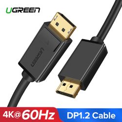 UGREEN CABLE DISPLAYPORT 1.2 M/M (4K/60HZ) O ( 2K/144HZ) 2M  DP102