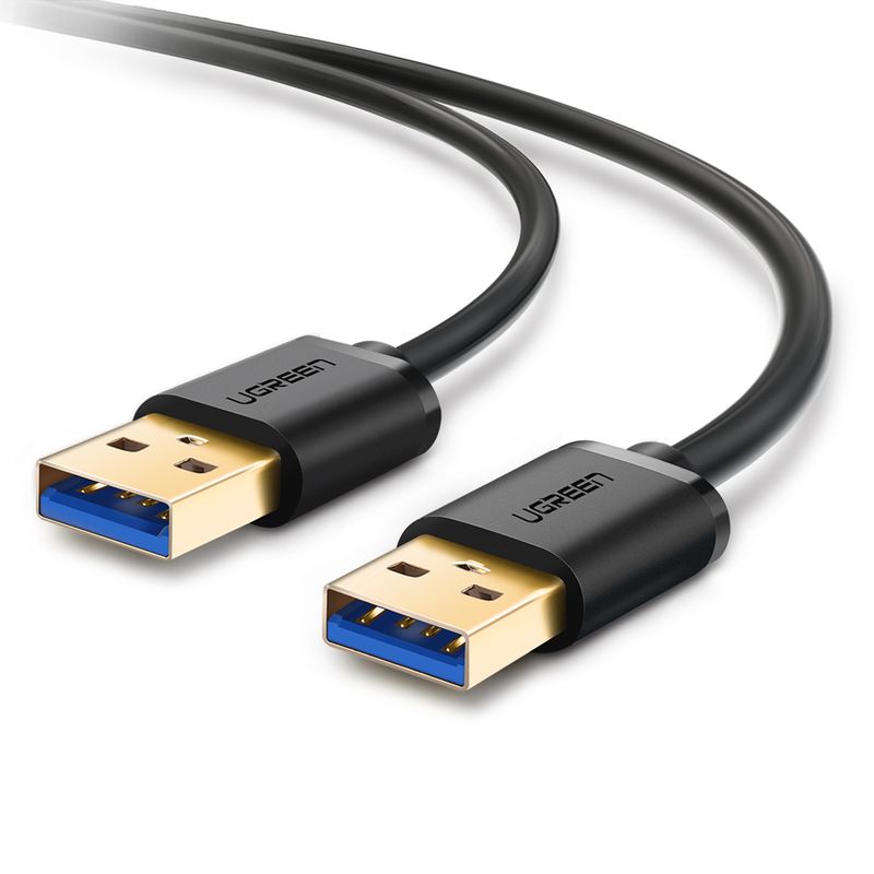 ✓ Pack 2 Cables USB tipo C – USB A (3.0A) Negro/Plata