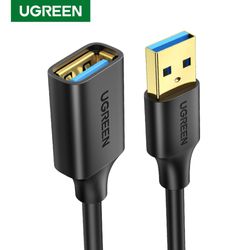 UGREEN CABLE EXTENSION M/H 3.0 USB-A/USB-A 2M NEGRO  US129