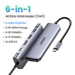 Multipuerto-Usb-C----1Hdmi-4K-30Hz---2Usb-3.0---Sd-Microsd---Inusb-C-Pd--Ugreen-Cm195-Cables-Adaptadores-y-Hub