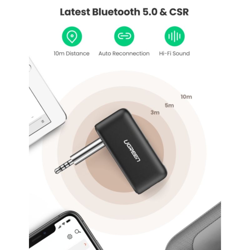 Receptor Bluetooth para Audio 3.5mm Recargable