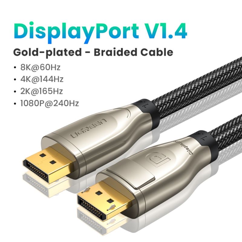 Cable-Displayport-1.4-M-M-2M--8K-60Hz--Blindado-Ugreen-Dp112-Displayport-y-Thunderbolt
