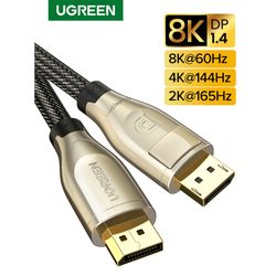 UGREEN CABLE DISPLAYPORT 1.4 M/M 1M (8K/60HZ) BLINDADO  DP112