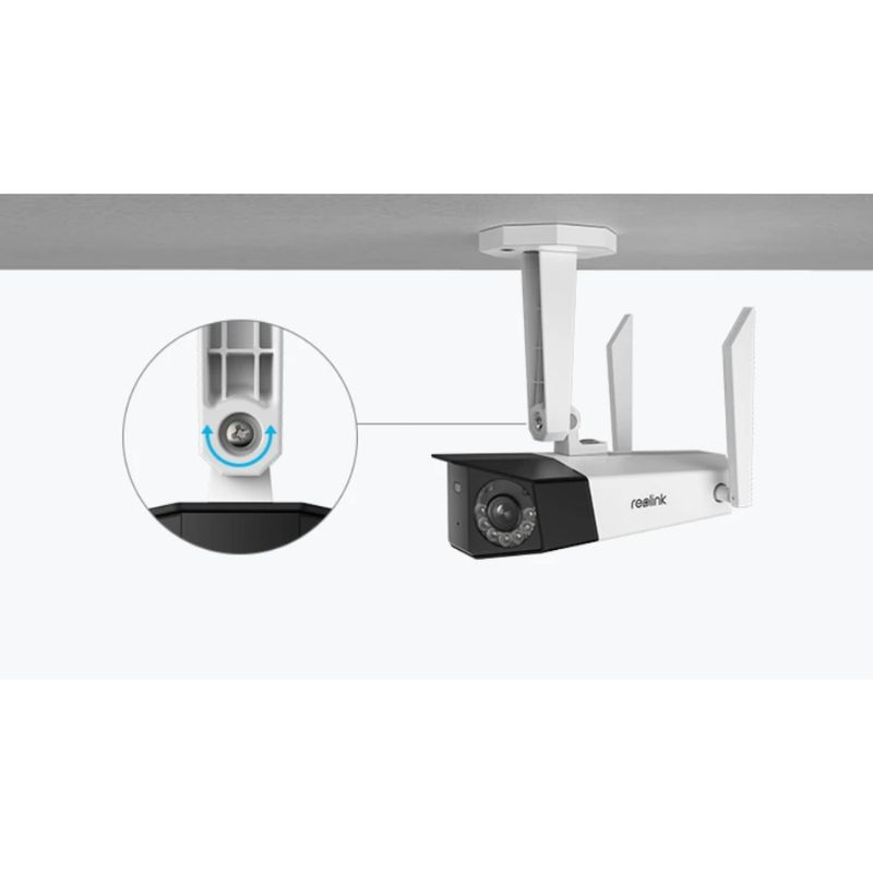 Camara Wi Fi 6Mp Full Hd Angulo 180 Doble Lente C/Deteccion Mascotas Y Personas Cámaras Wifi